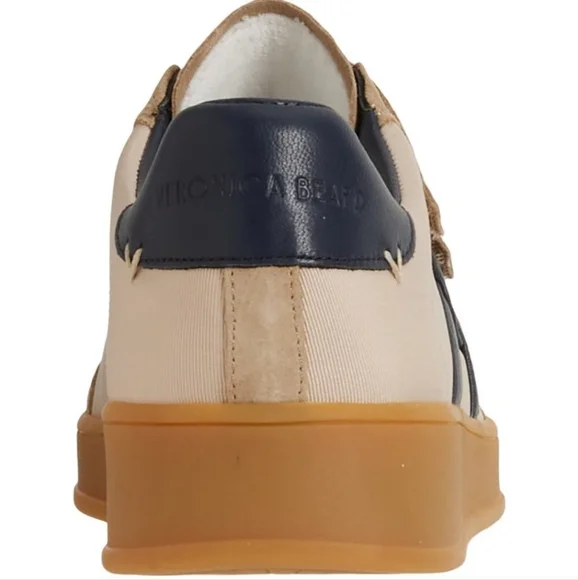 NEW Veronica Beard Reagan Mixed Leather Triple-Grip Sneakers $295 MSRP - Picture 6 of 10